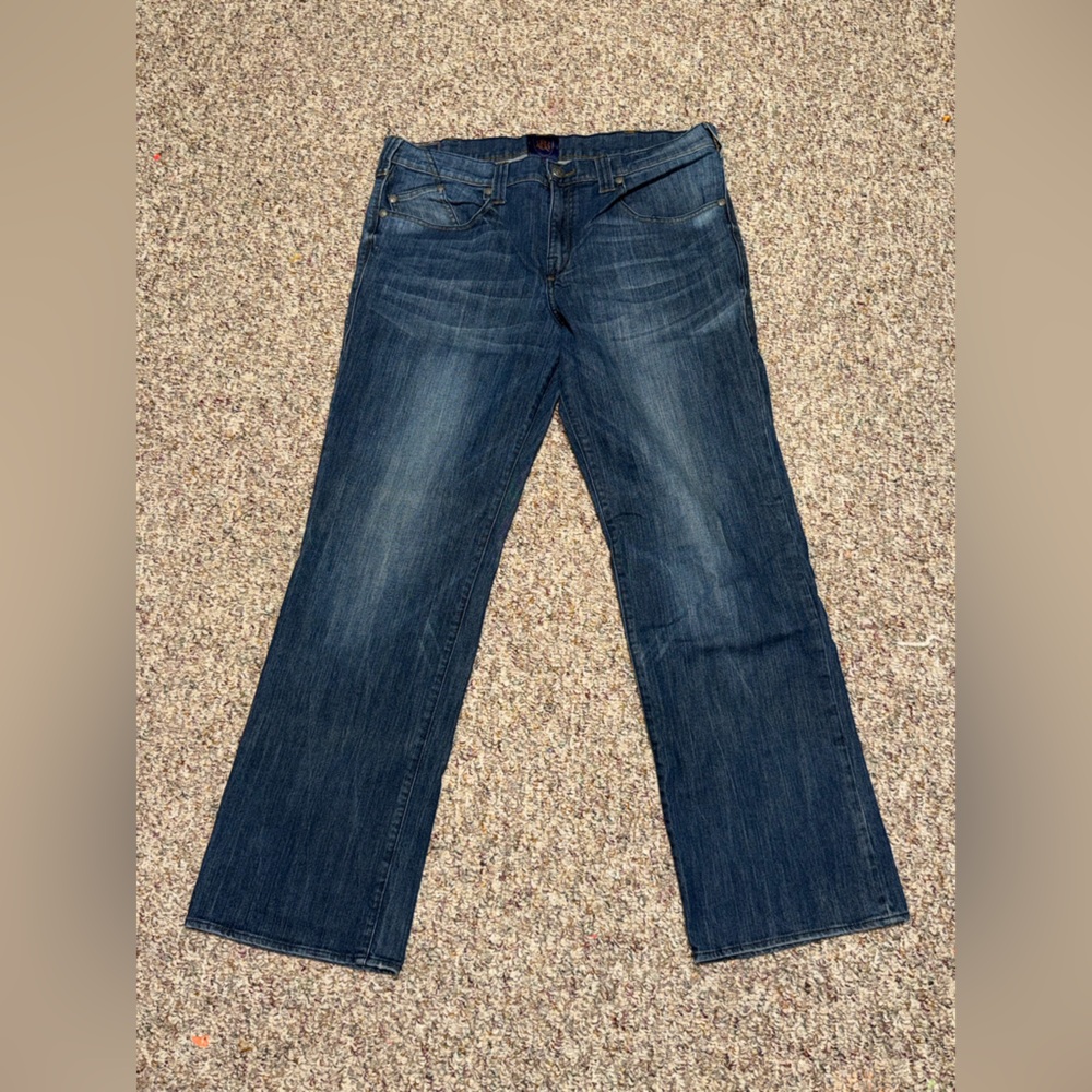 Men's Rock & Republic Denim Jeans size 38, 38x32 jagger relaxed fit straight